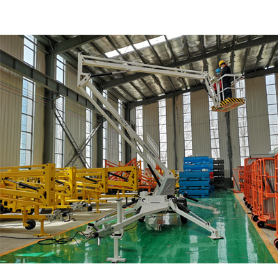 14m small mobile man boom lift 16m 200kg cherry picker trailer mounted towable boom lift man lift