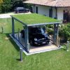 home garage 2 level 2 car parking lift elevator underground double car lift