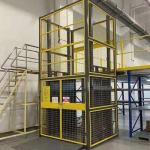 Industrial Warehouse Freight Elevator Hydraulic Guide Rail Small Cargo Lift