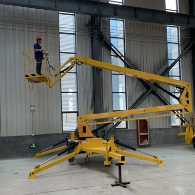 towable cherry picker boom lift 8m 10m 12m 14m hydraulic aerial work platform telescope trailer boom man lift