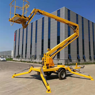 tralier Boom Lift 45ft genie quality cheap price trailer mounted man lift towable cherry picker boom lift