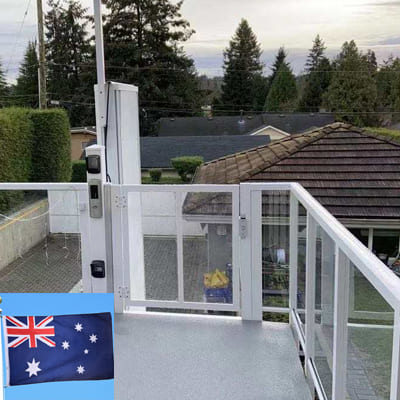 vertical wheelchair lift Au 400kg 2 floor home electric elevator lift